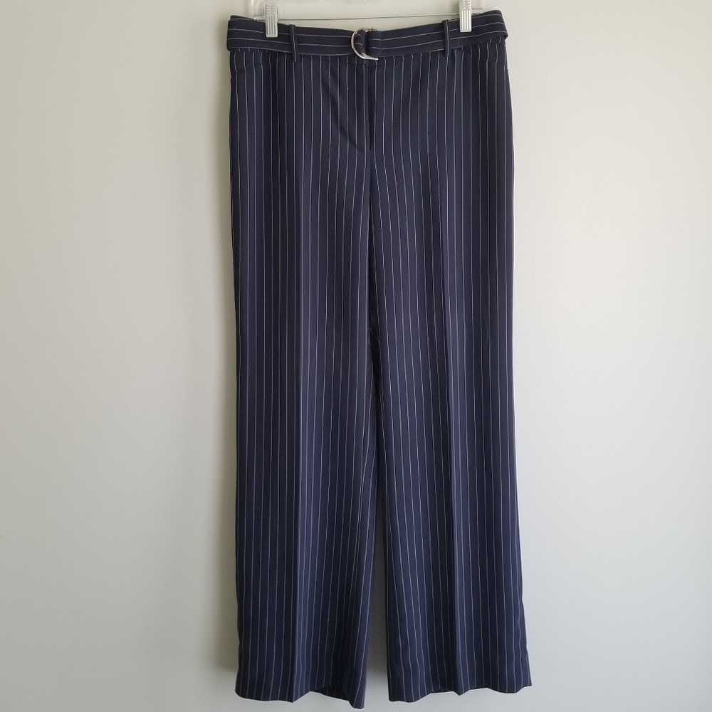 WHITE HOUSE BLACK MARKET Wide Leg Pinstripe Pants